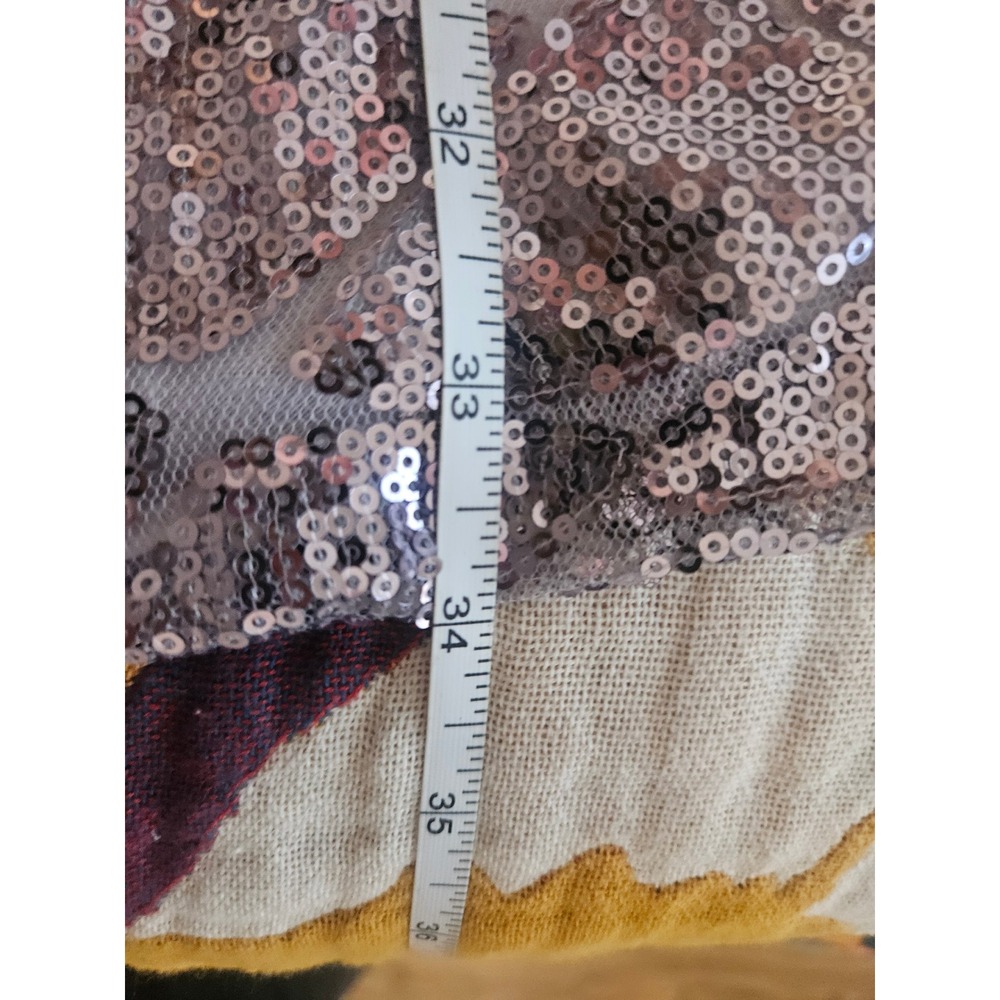 Gianni Bini Lavender Sequin V-Neck Mini Dress Sleeveless Party Cocktail Medium - Picture 6 of 6